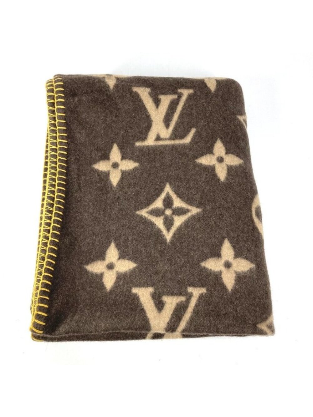 Louis Vuitton Rug Monogram Wool Angora Scarf